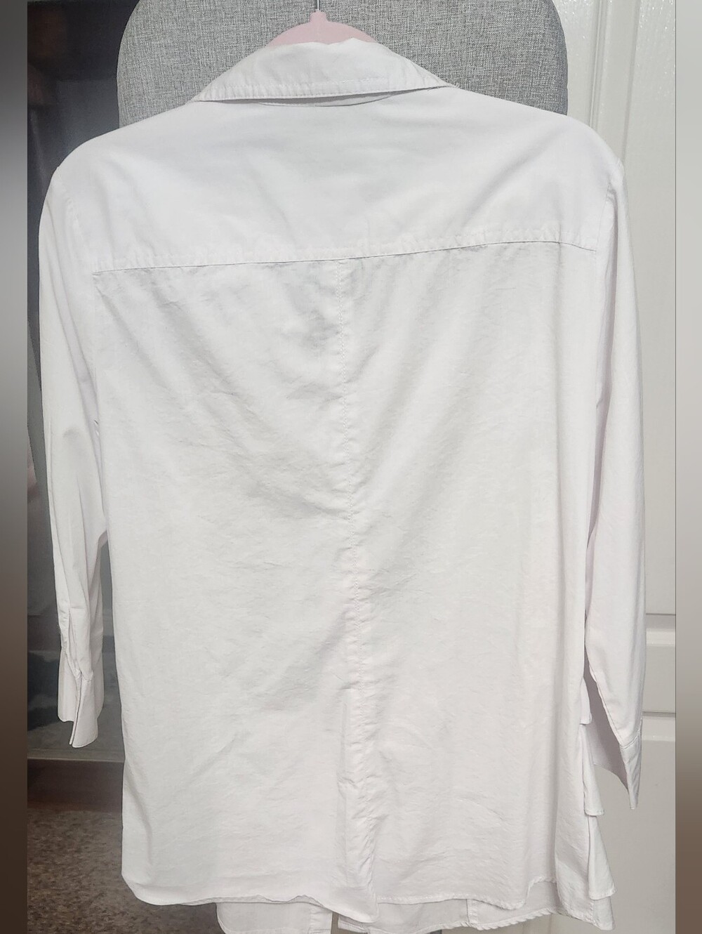 Riders by Lee No-Gap Easy Care 3/4 Sleeve Shirt White 2X - Picture 6 of 7